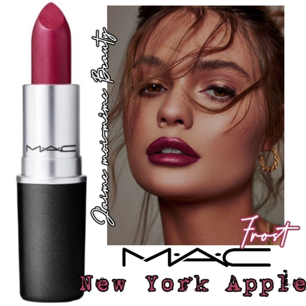 MAC Frost Finish Lipstick in New York Apple (Berry with Pink Pearl)